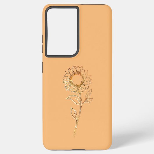 Samsung Galaxy S21 Ultra hoesje Flower Design Styl (Achterkant)