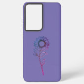 Samsung Galaxy S21 Ultra hoesje Flower Design Styl (Achterkant)