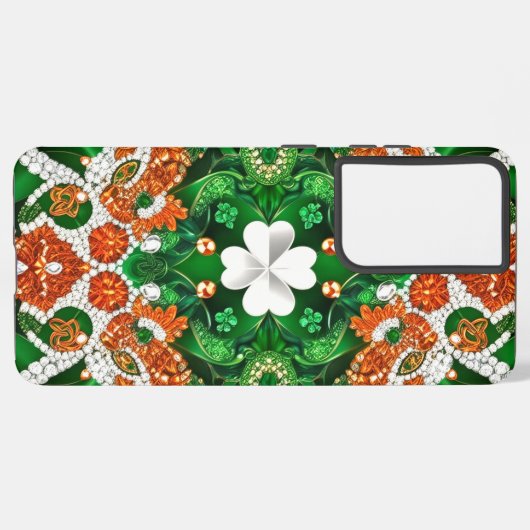 Samsung Galaxy S21 Ultra Hoesje Irish kleuren (Linkerkant)