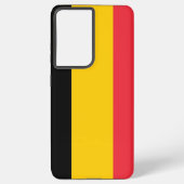 Samsung Galaxy S21 Ultra Hoesje met Belgische vlag (Achterkant)