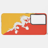 Samsung Galaxy S21 Ultra Hoesje met Bhutan vlag (Linkerkant)