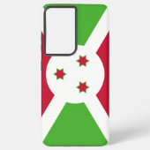 Samsung Galaxy S21 Ultra Hoesje met Burundese vlag (Achterkant)