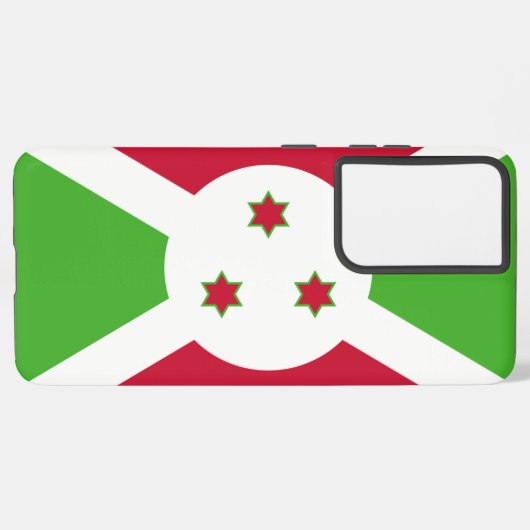 Samsung Galaxy S21 Ultra Hoesje met Burundese vlag (Linkerkant)