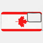 Samsung Galaxy S21 Ultra Hoesje met Canadese vlag (Linkerkant)