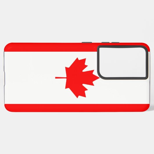 Samsung Galaxy S21 Ultra Hoesje met Canadese vlag (Linkerkant)