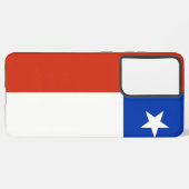 Samsung Galaxy S21 Ultra Hoesje met Chileense vlag (Linkerkant)