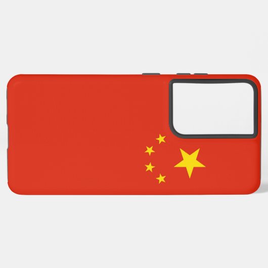 Samsung Galaxy S21 Ultra Hoesje met Chinese vlag (Linkerkant)