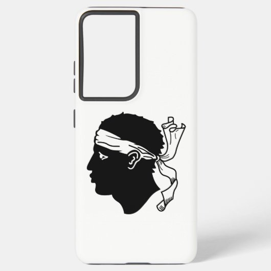 Samsung Galaxy S21 Ultra Hoesje met Corsicavlag (Achterkant)