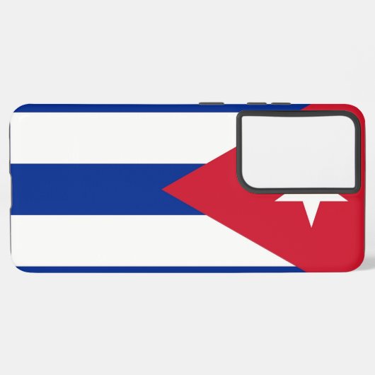Samsung Galaxy S21 Ultra Hoesje met Cuba vlag (Linkerkant)