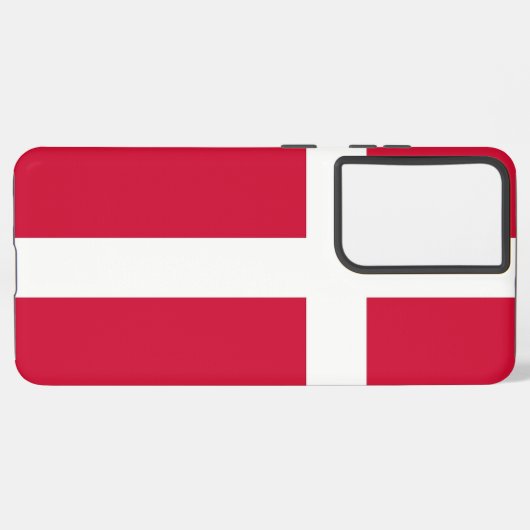 Samsung Galaxy S21 Ultra Hoesje met Deense vlag (Linkerkant)