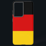 Samsung Galaxy S21 Ultra Hoesje met Duitse vlag<br><div class="desc">Transformeer uw Samsung Galaxy S21 Ultra in een symbool van Duitse trots met onze exclusieve cover met de Duitse vlag! Deze cover, die met veel aandacht voor detail is gemaakt, laat met trots het iconische ontwerp van de Duitse vlag zien. De vlag toont drie horizontale strepen van zwart, rood en...</div>