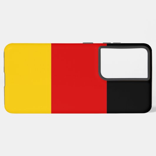 Samsung Galaxy S21 Ultra Hoesje met Duitse vlag (Linkerkant)