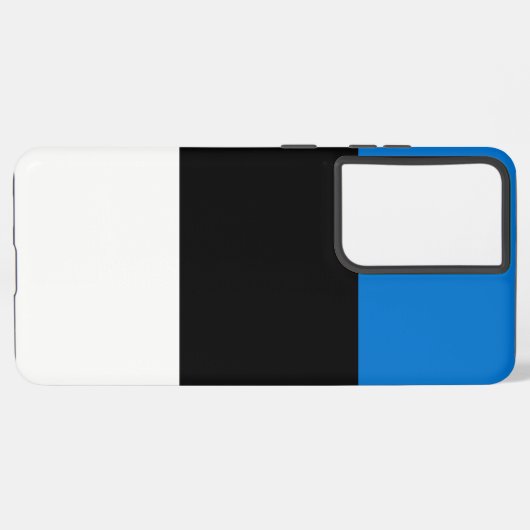 Samsung Galaxy S21 Ultra Hoesje met Estse vlag (Linkerkant)