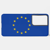 Samsung Galaxy S21 Ultra Hoesje met Europa vlag (Linkerkant)