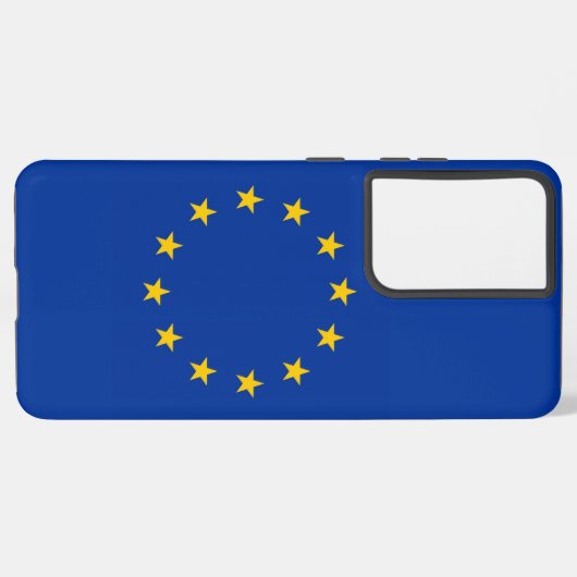 Samsung Galaxy S21 Ultra Hoesje met Europa vlag (Linkerkant)