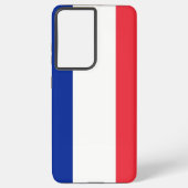 Samsung Galaxy S21 Ultra Hoesje met Franse vlag (Achterkant)