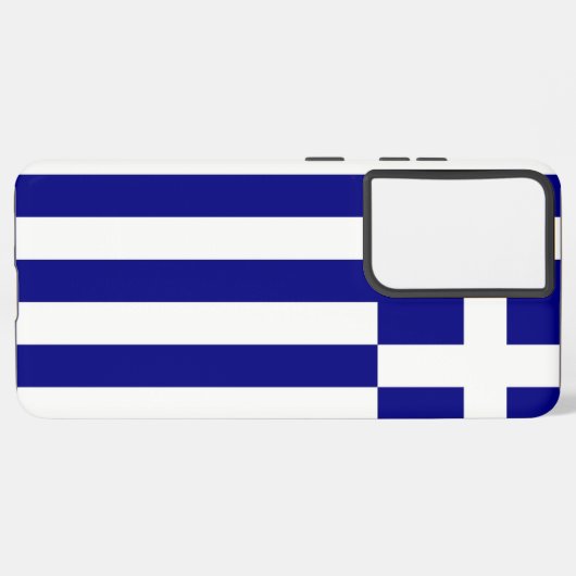 Samsung Galaxy S21 Ultra Hoesje met Griekse vlag (Linkerkant)