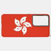 Samsung Galaxy S21 Ultra Hoesje met Hong Kong vlag (Linkerkant)