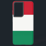 Samsung Galaxy S21 Ultra Hoesje met Hongaarse vlag<br><div class="desc">Maak van uw Samsung Galaxy S21 Ultra een Hongaars gezicht met onze exclusieve cover met de Hongaarse vlag! Deze cover is vervaardigd met zorgvuldige aandacht voor detail en is een eerbetoon aan het rijke culturele erfgoed van Hongarije. Het ontwerp toont met trots het iconische driekleurenpatroon van rode, witte en groene...</div>