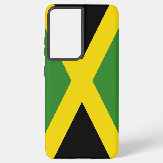 Samsung Galaxy S21 Ultra Hoesje met Jamaica vlag (Achterkant)