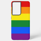 Samsung Galaxy S21 Ultra Hoesje met LGBT-vlag (Achterkant)