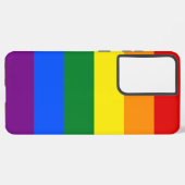 Samsung Galaxy S21 Ultra Hoesje met LGBT-vlag (Linkerkant)