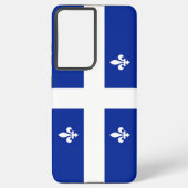 Samsung Galaxy S21 Ultra Hoesje met Quebec vlag (Achterkant)