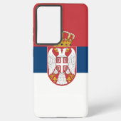 Samsung Galaxy S21 Ultra Hoesje met vlag van Servi (Achterkant)