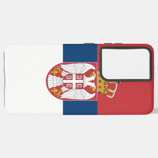 Samsung Galaxy S21 Ultra Hoesje met vlag van Servi (Linkerkant)