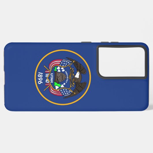 Samsung Galaxy S21 Ultra Hoesje met vlag van Utah (Linkerkant)