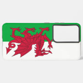 Samsung Galaxy S21 Ultra Hoesje met vlag van Wales (Linkerkant)