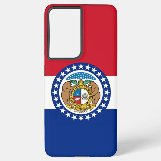 Samsung Galaxy S21 Ultra Hoesje Missouri vlag (Achterkant)