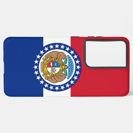 Samsung Galaxy S21 Ultra Hoesje Missouri vlag (Linkerkant)