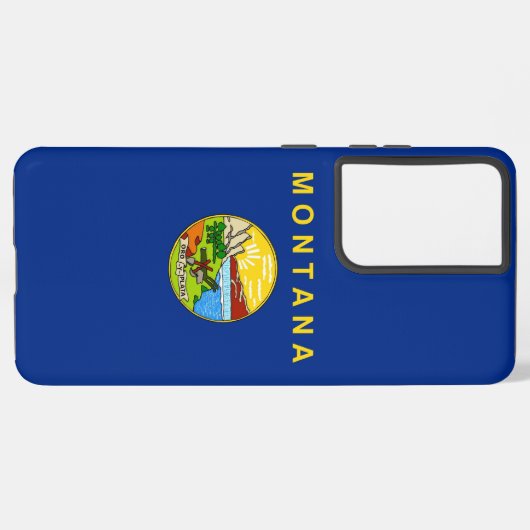 Samsung Galaxy S21 Ultra Hoesje Montana vlag (Linkerkant)