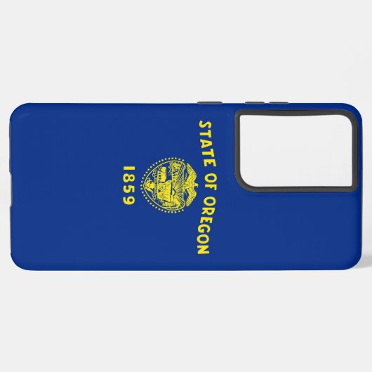 Samsung Galaxy S21 Ultra Hoesje Oregon vlag (Linkerkant)