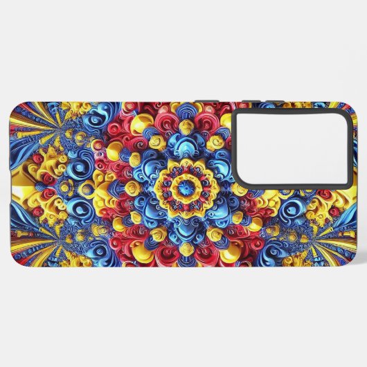 Samsung Galaxy S21 Ultra Hoesje Roemeense kleuren (Linkerkant)