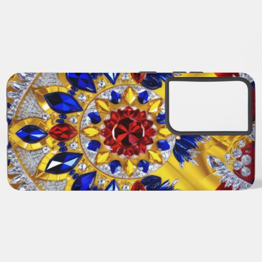 Samsung Galaxy S21 Ultra Hoesje Roemeense kleuren (Linkerkant)