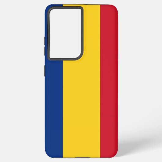 Samsung Galaxy S21 Ultra Hoesje Roemenië vlag (Achterkant)