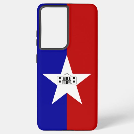 Samsung Galaxy S21 Ultra Hoesje San Antonio vlag (Achterkant)