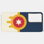 Samsung Galaxy S21 Ultra Hoesje Tulsa Stadsvlag (Linkerkant)