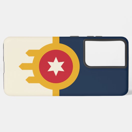 Samsung Galaxy S21 Ultra Hoesje Tulsa Stadsvlag (Linkerkant)