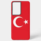 Samsung Galaxy S21 Ultra Hoesje Turkije vlag (Achterkant)