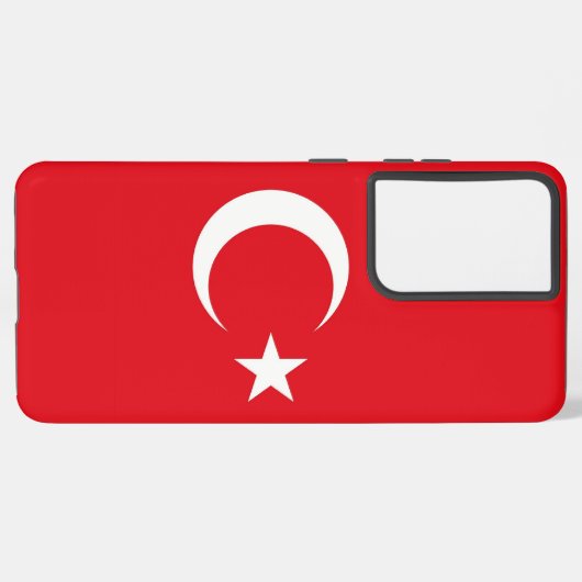 Samsung Galaxy S21 Ultra Hoesje Turkije vlag (Linkerkant)