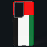Samsung Galaxy S21 Ultra Hoesje U A E<br><div class="desc">Introductie van ons Samsung Galaxy S21 Ultra hoesje met de vlag van de Verenigde Arabische Emiraten (VAE), ontworpen om bescherming te combineren met een viering van het erfgoed van de Emiraten! Dit hoesje is gemaakt met zorgvuldige aandacht voor detail en toont met trots de vlag van de VAE, die de...</div>