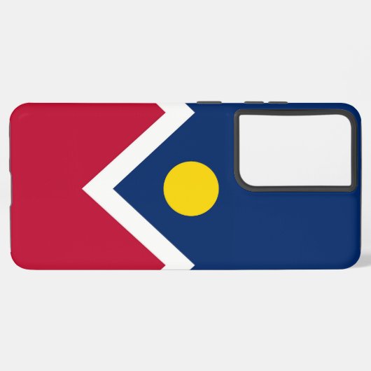 Samsung Galaxy S21 Ultra Hoesje Vlag van Denver (Linkerkant)