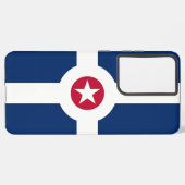 Samsung Galaxy S21 Ultra Hoesje Vlag van Indianapo (Linkerkant)