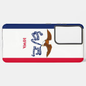 Samsung Galaxy S21 Ultra Hoesje Vlag van Iowa (Linkerkant)