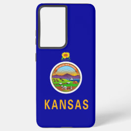 Samsung Galaxy S21 Ultra Hoesje Vlag van Kansas