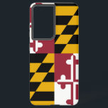 Samsung Galaxy S21 Ultra Hoesje Vlag van Maryland<br><div class="desc">Maak van je Samsung Galaxy S21 Ultra een feestje in de trots van Maryland met onze exclusieve telefoonhoes met de staatsvlag! Deze cover, die met veel aandacht voor details is gemaakt, laat met trots de onderscheidende elementen van de Maryland-vlag zien. Het heeft een uniek ontwerp van afwisselende kwadranten van zwart...</div>