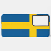 Samsung Galaxy S21 Ultra Hoesje Zweden vlag (Linkerkant)
